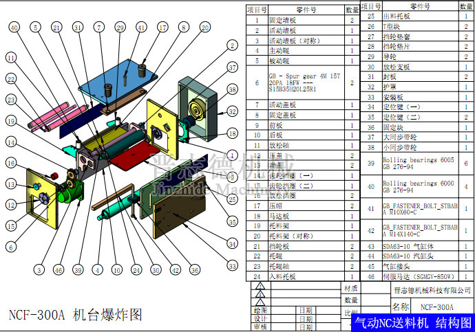 氣動式NC送料機(jī)結(jié)構(gòu)